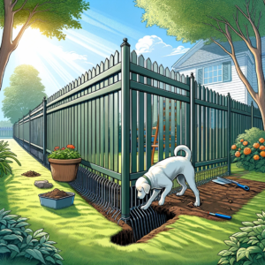 Image of a robust fence against digging