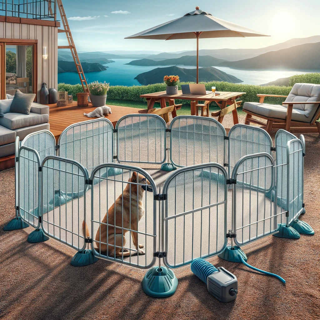 Flexible-temporary-dog-fence-for-various-settings
