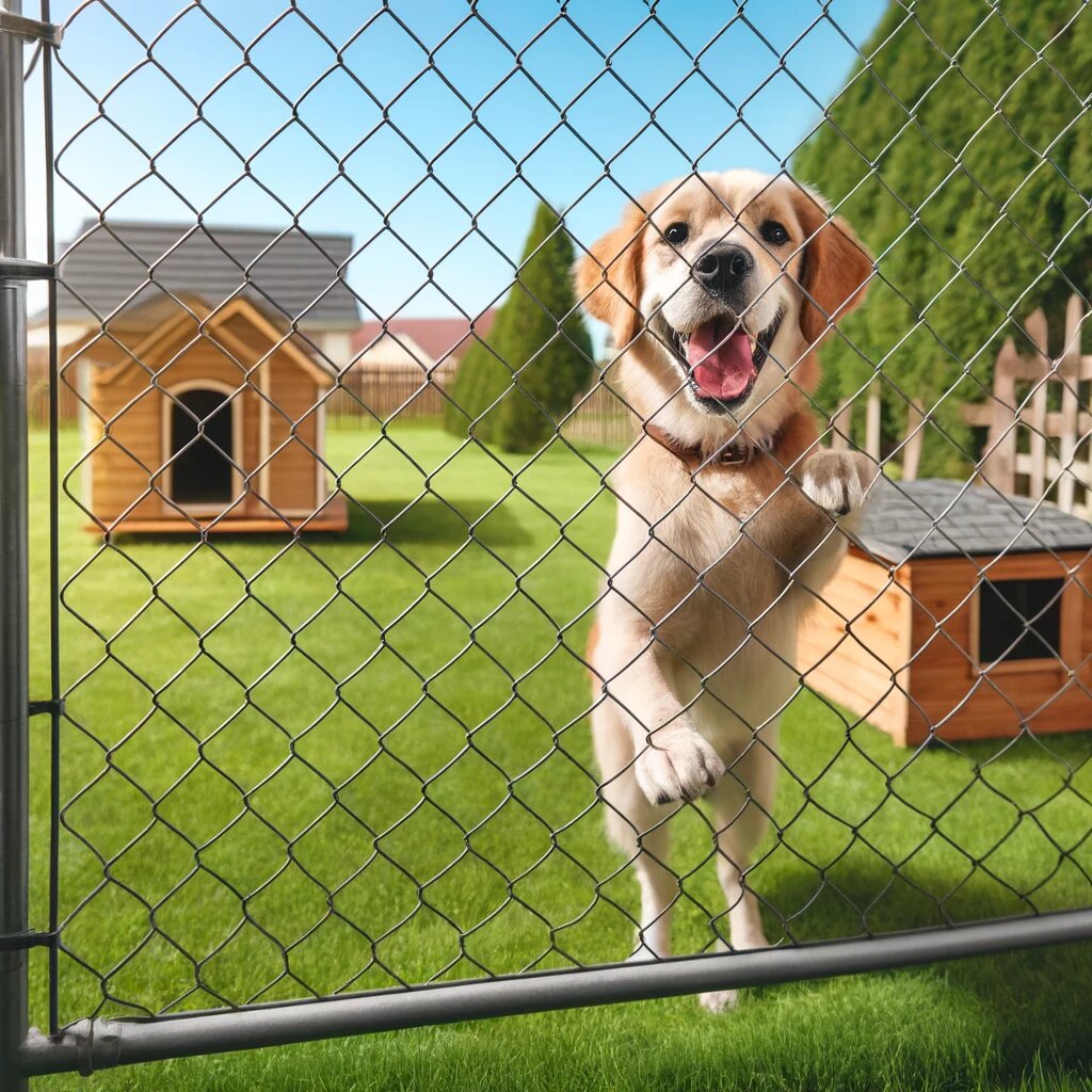 chain link dog fence