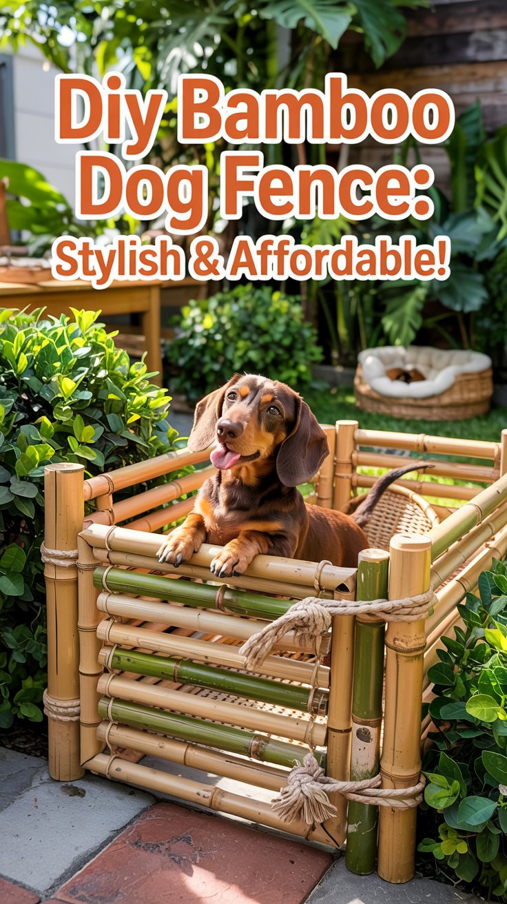 Bamboo Dog Enclosure