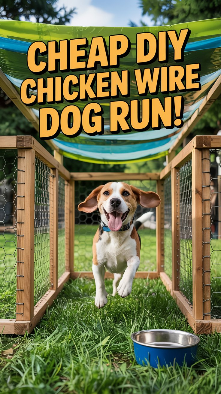 Chicken Wire Dog Run