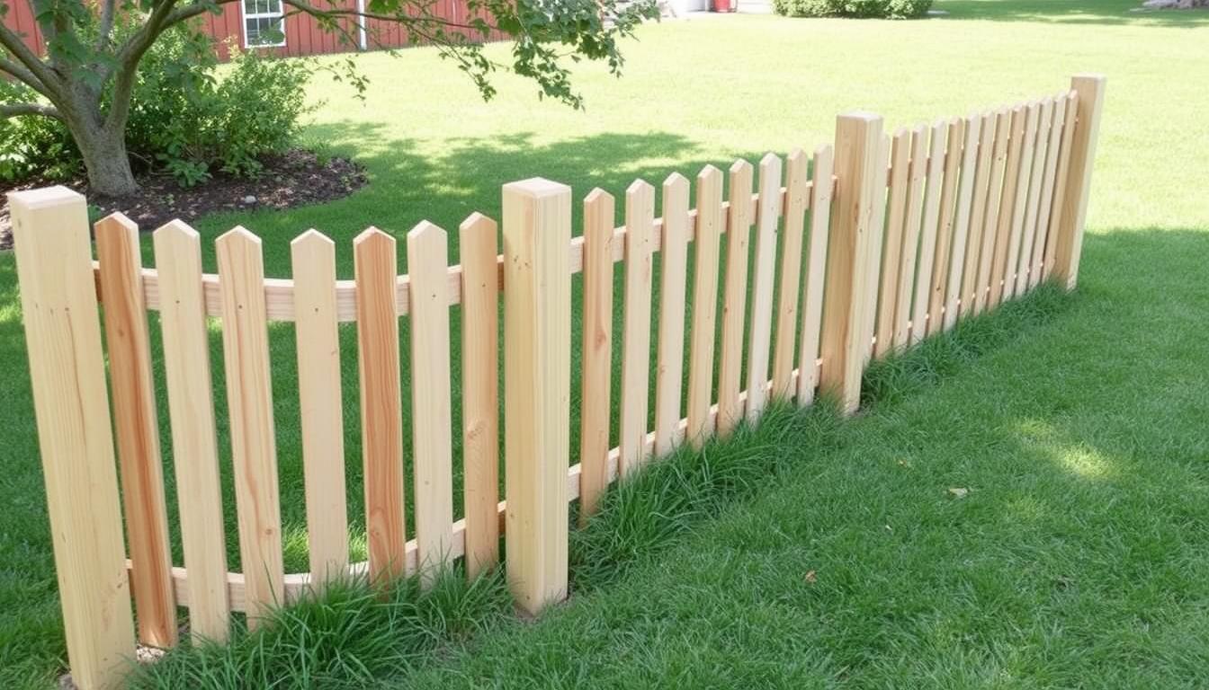 DIY wooden dog fence panels