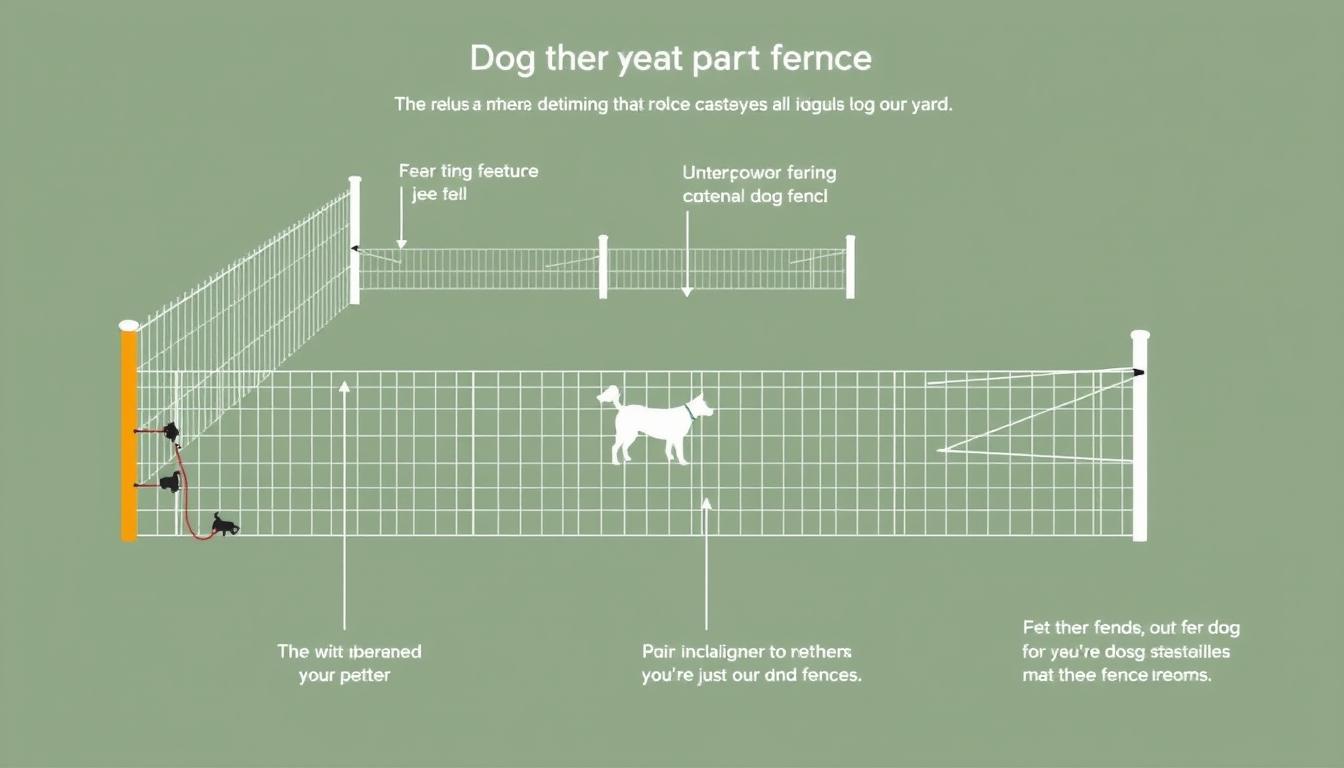 Electric fence options, similar to those used for livestock, can be an effective solution for containing dogs. Using a 3-inch poly tape in a 4-strand configuration can prevent dogs from going under or over the fence.