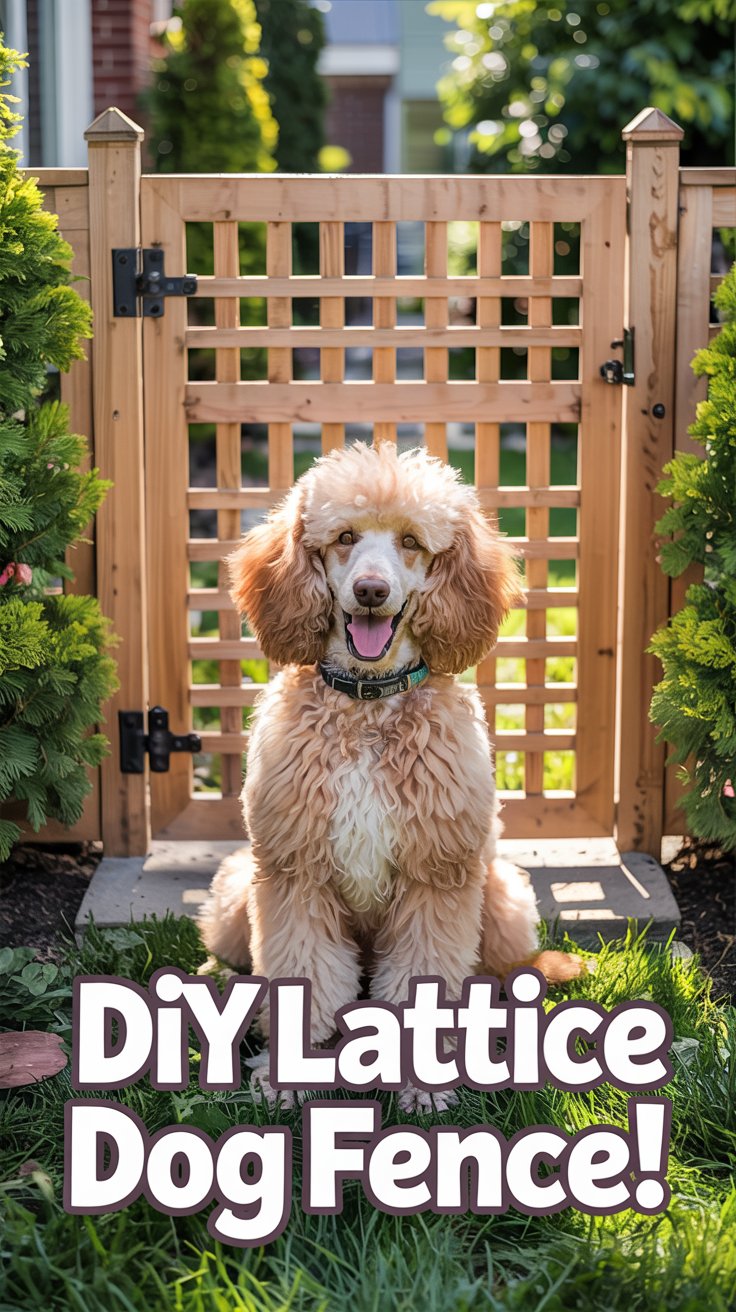 Lattice Panel Dog Fence