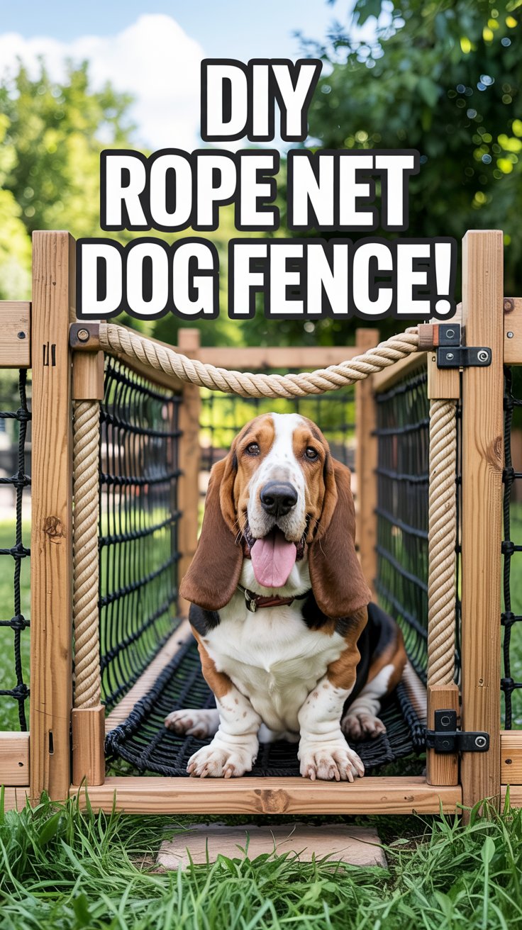 Rope Net Dog Enclosure