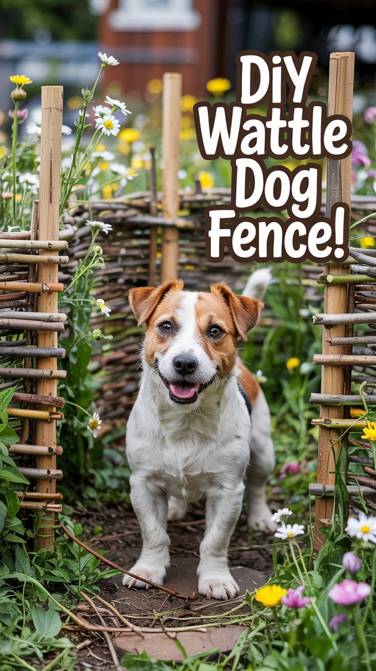 Wattle Fence Dog Enclosure