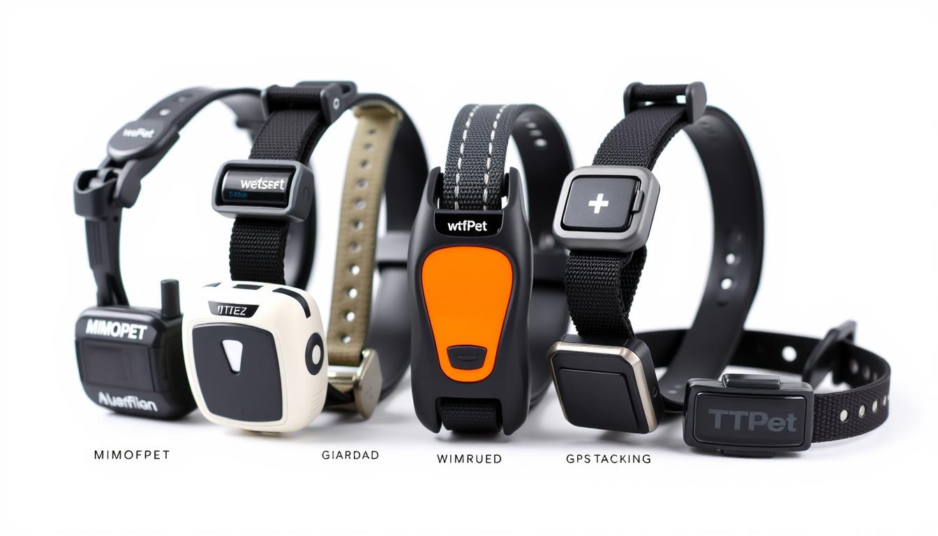 Comparison of the best GPS dog fence systems showing different collar designs and features