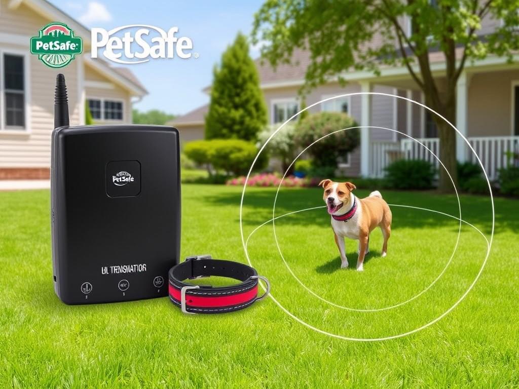 PetSafe Wireless Pet Fence outdoor dog fence system with transmitter and collar PetSafe Wireless Pet Fence outdoor dog fence system with transmitter and collar