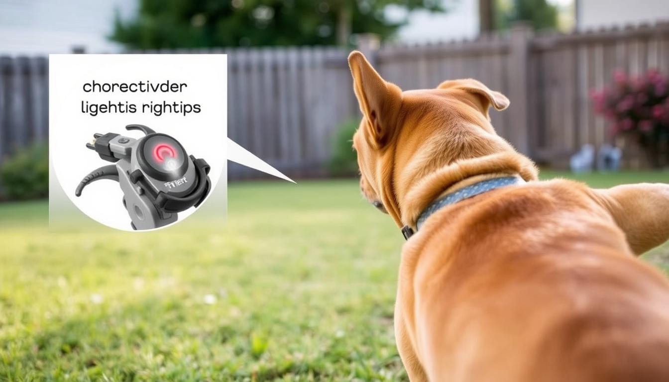 TTPet GPS Wireless Dog Fence being used with a medium-sized dog showing the correction modes in action TTPet GPS Wireless Dog Fence being used with a medium-sized dog showing the correction modes in action