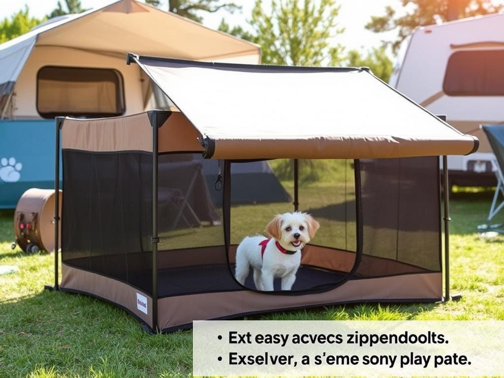 PETMAKER Pop-Up Dog Playpen with shade cover for sun protection